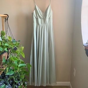 JJs House Floor Length Gown in Celadon